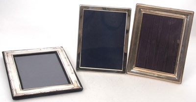 Lot 95 - A group of three silver mounted photograph...