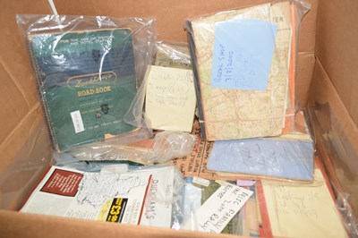 Lot 64 - Box containing a quantity of maps of Norfolk...