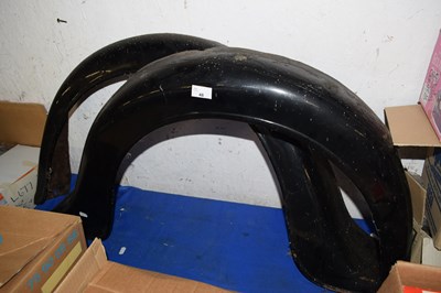Lot 48 - A pair of Austin 7 rear mud guards