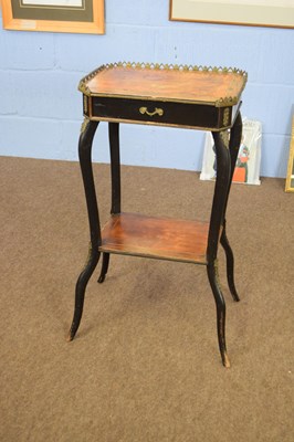 Lot 275 - Small late 19th century walnut veneered...