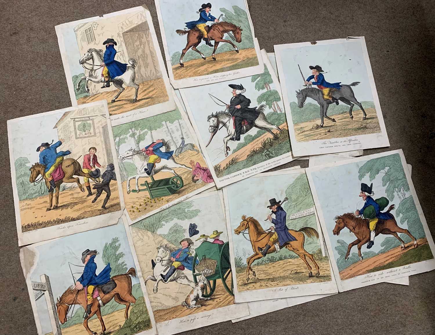 Lot 1 - Henry William Bunbury (1750-1811) 16 hand...
