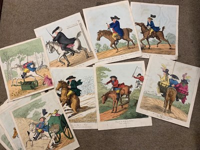 Lot 1 - Henry William Bunbury (1750-1811) 16 hand...