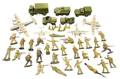 Lot 206 - A collection of Dinky die-cast military...