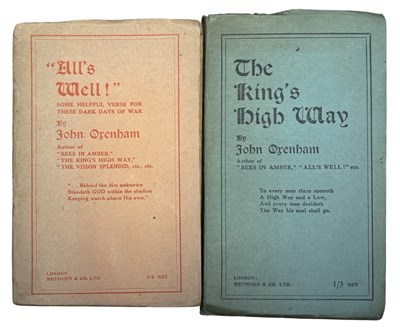 Lot 1223 - JOHN ORENHAM: 2 Titles: ALL'S WELL, London,...