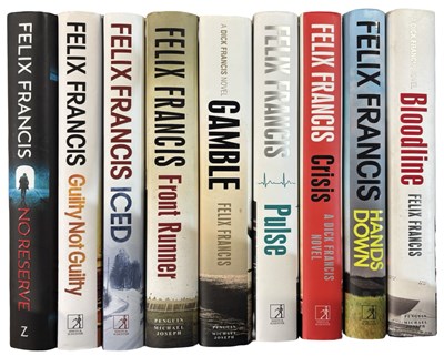 Lot 822 - ONE BOX: FELIX FRANCIS hardback novels