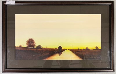 Lot 12 - Laurence Roche (Welsh, b.1944), 'Evening Light'...