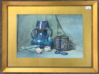 Lot 19 - British School, 20th century, still life study,...