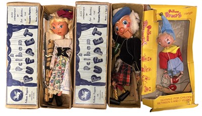 Lot 377 - Three Pelham puppets, to incluce MacBoozle,...