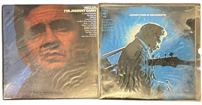 Lot 216 - JOHNNY CASH: A pair of 12" vinyl LPs, to...