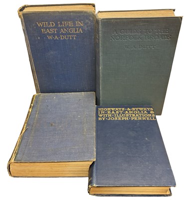 Lot 607 - W A DUTT: 4 Titles: WILD LIFE IN EAST ANGLIA,...