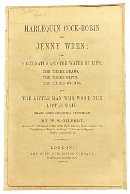 Lot 1116 - W. .S GILBERT. Harlequin Cock-Robin Jenny Wren;...