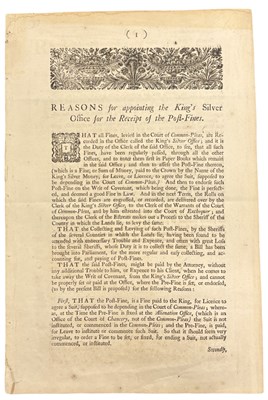 Lot 972 - KING’S SILVER OFFICE c1750s UNREGISTERED...