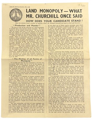 Lot 977 - WINSTON CHURCHILL. Land monopoly what mr...