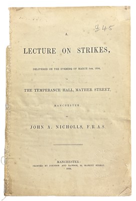 Lot 968 - MANCHESTER STRIKES - John Ashton Nicholls -...