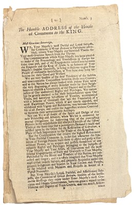 Lot 974 - HANDBILLS - BROADSIDES. QUEEN ANNE. [Queen...