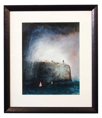 Lot 44 - Colin Kent (b.1934), Coastal scene, mixed...