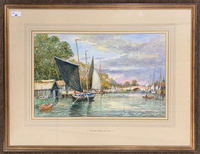 Lot 49 - John Sutton (b.1935), 'Wroxham Bridge in the...