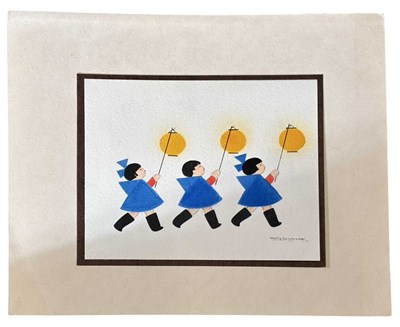 Lot 1080 - Willy Schermele Original Art Work. A greetings...