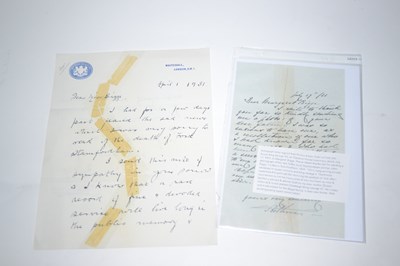 Lot 332 - Royal Ephemera: Letter from Prince Albert Duke of York (later Geo VI)