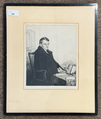 Lot 97 - William Strang RA (1859-1921), Portrait of a...