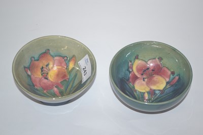 Lot 240 - Two Moorcroft Bowls Freesia Patttern
