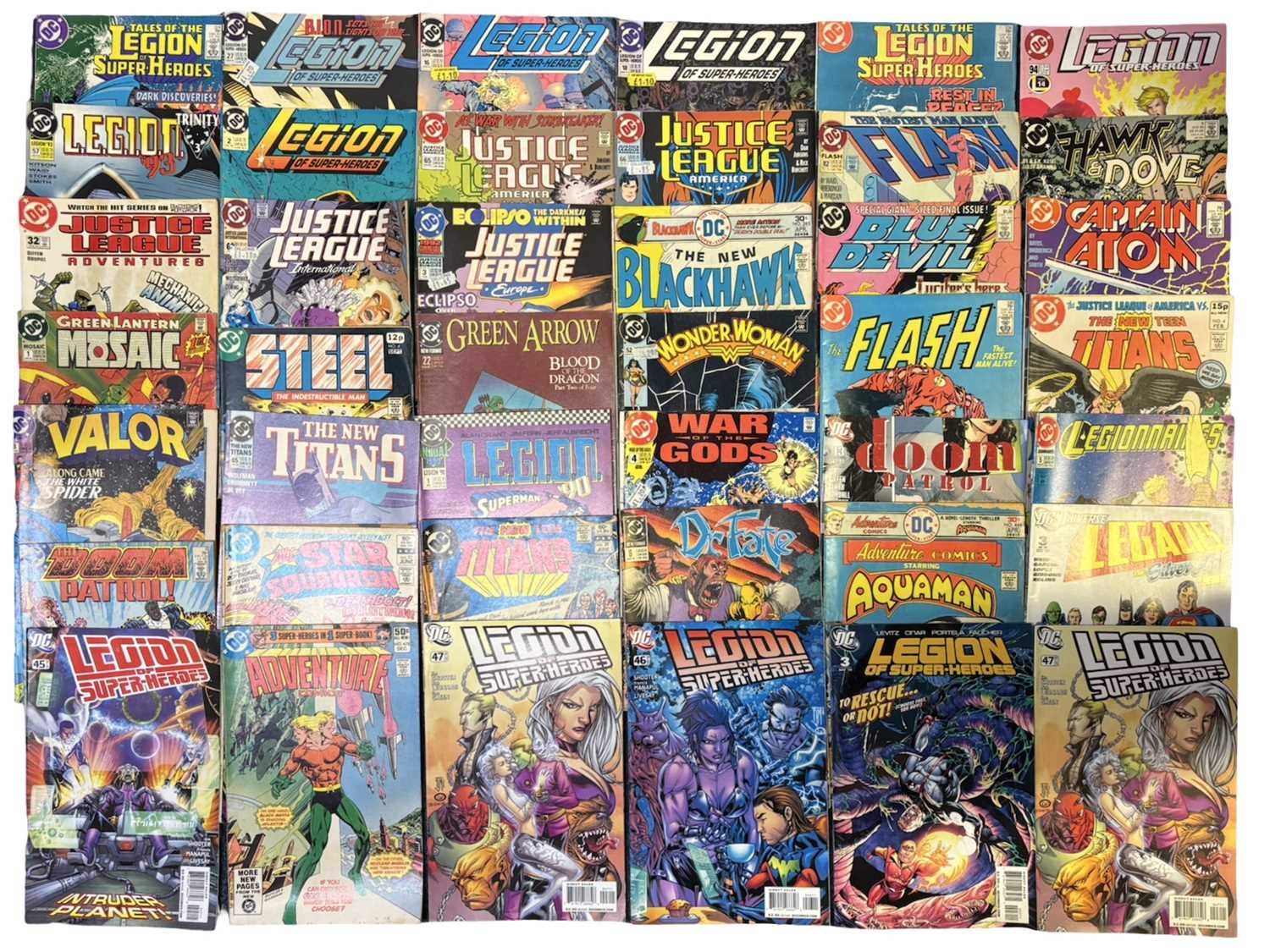 Lot 6 - A large collection of various DC comic books,...
