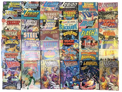 Lot 6 - A large collection of various DC comic books,...