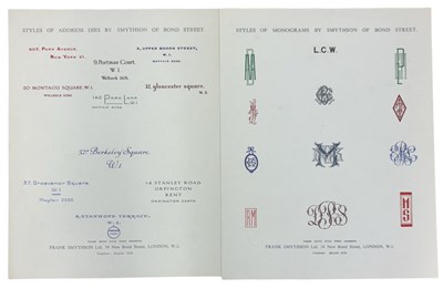 Lot 989 - FRANK SMYTHSON OF BOND STREET MONOGRAM SAMPLE...