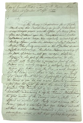 Lot 1001 - 1782 AMERICAN REVOLUTIONARY WAR. Near period...