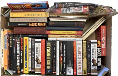 Lot 162 - ONE BOX: Boxing interest hardbacks, including...