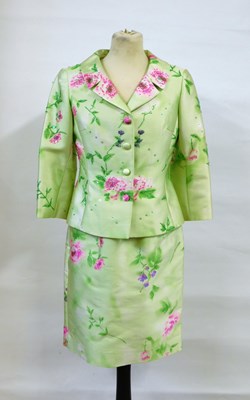 Lot 26 - Rickie Freeman: a silk and wool two piece...