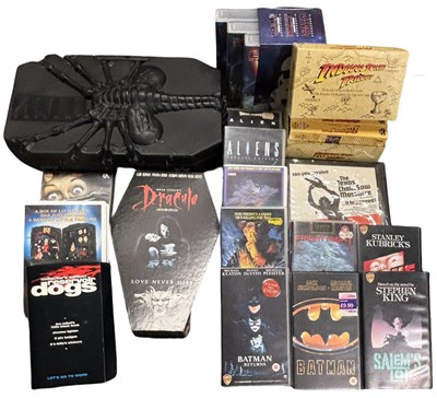 Lot 96 - A collection of horror and sci-fi VHS tapes,...