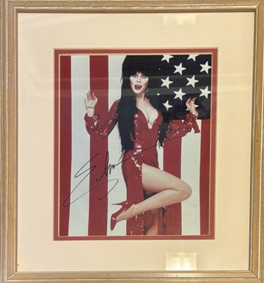 Lot 105 - ELVIRA [CASSANDRA PETERSON]: Framed and glazed...