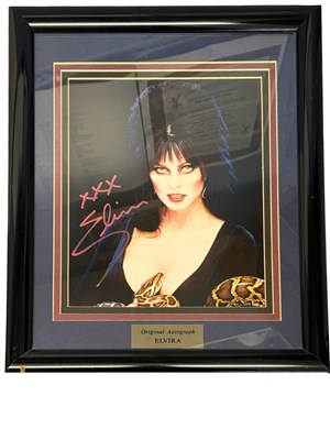 Lot 67 - ELVIRA [CASSANDRA PETERSON]: Framed and glazed...