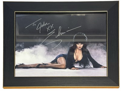 Lot 68 - ELVIRA [CASSANDRA PETERSON]: Framed and glazed...