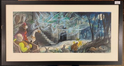 Lot 114 - Olga Lehmann (1912-2001), Ink and watercolour...