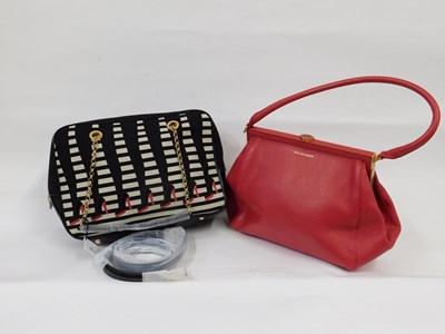 Lot 95 - Lulu Guiness: two bags to include a black and...