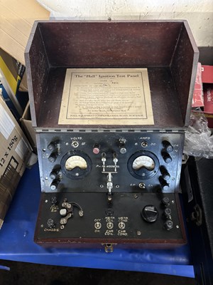 Lot 70 - A boxed Hall ignition test panel circa 1930's...