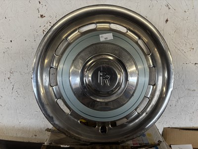 Lot 77 - A Rolls Royce hub cap