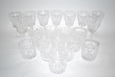 Lot 235 - A suite of Waterford glasses in the Lismore...