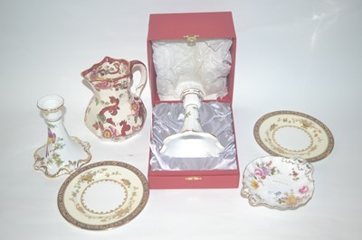 Lot 309 - Group of English porcelain wares including a...