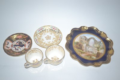 Lot 312 - A late 19th Century cabinet plate of shaped...