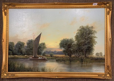 Lot 129 - A.F. Barnham (British, 20th century), Wherry...