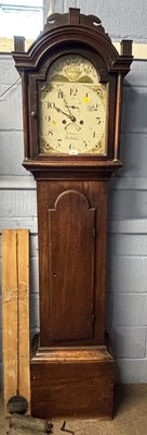 Lot 428 - W Tanner, a Georgian oak cased long cased...