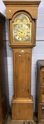 Lot 432 - An 18th Century and later long case clock with...