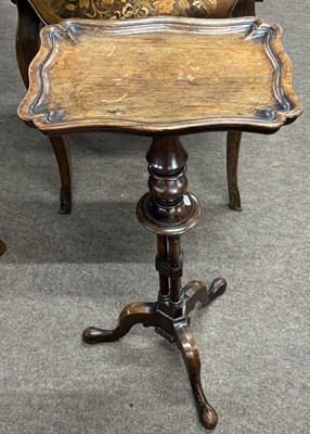 Lot 445 - A Georgian style mahogany kettle stand set on...