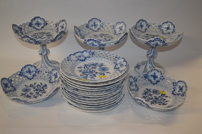 Lot 253A - Quantity of Meissen onion pattern dinner wares,...
