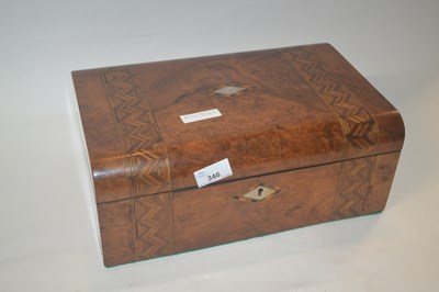 Lot 346 - A 19th Century walnut inlaid box