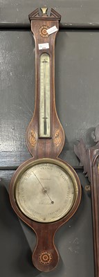 Lot 467 - Vecchio of Nottingham, Georgian barometer with...