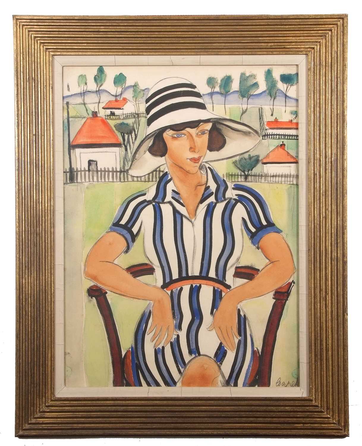 Lot 177 - 20th century Modern, Study of a seated woman...